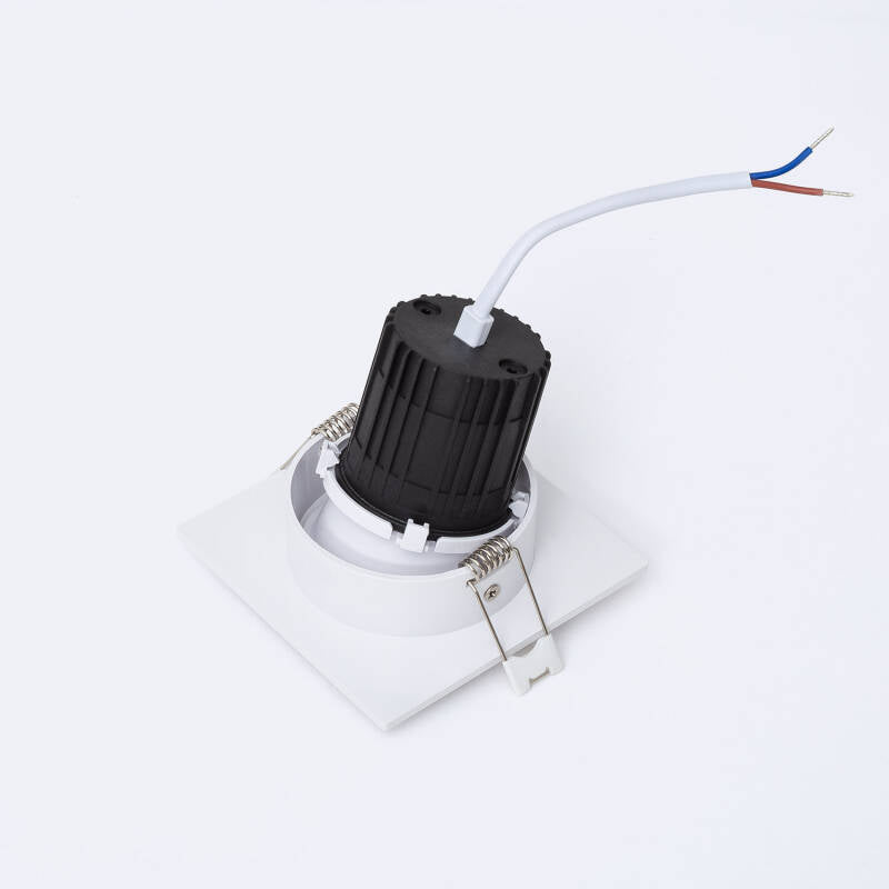 Downlight Quadrado Basculante LED 7W Corte Ø 75 mm