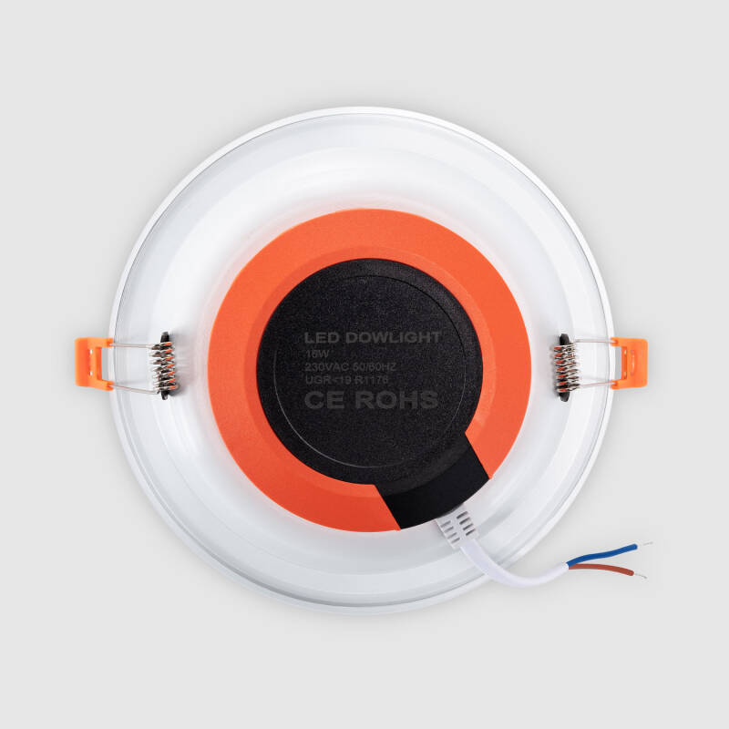 Downlight LED 16W Corte Ø 165 mm IP44 Não Flicker Lux