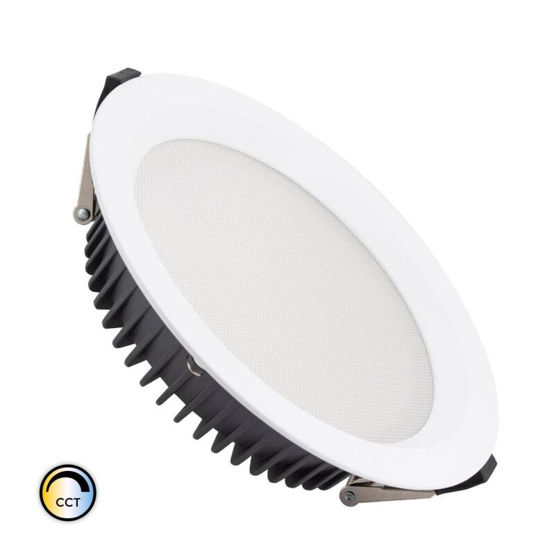 Downlight LED 40W SAMSUNG AERO CCT Seleccionável 130 lm/W Microprismático (UGR17) LIFUD Corte Ø 200 mm