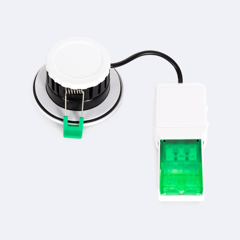 Downlight LED 5-8W Circular Antifogo 4CCT (Neutro-Frio) Regulável IP65 Corte Ø65 mm