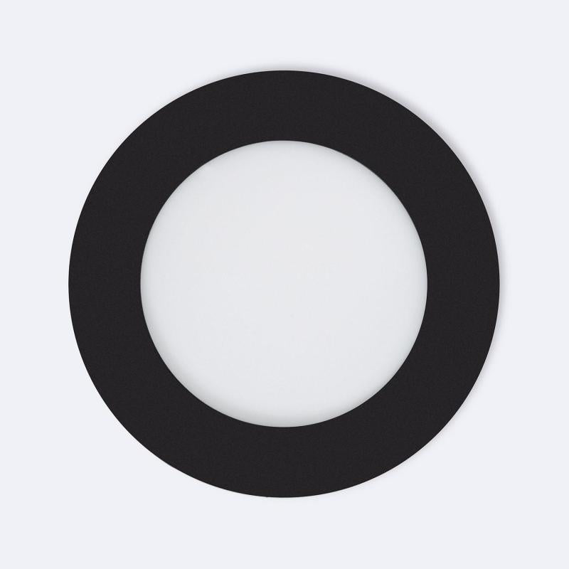 Downlight LED 6W Circular Preto Corte Ø 105 mm