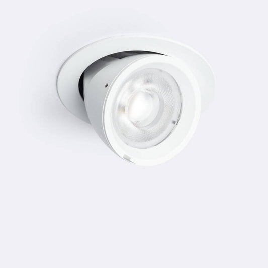 Downlight LED Circular de 24 W, Orientável, chip OSRAM, 38º, CCT, 120 lm/W, LIFUD, Diâmetro de Corte de 125 mm