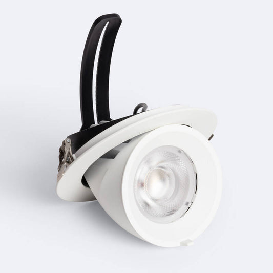 Downlight LED circular de 30 W, orientável a 36°, chip OSRAM, CCT, 120 lm/W, LIFUD, diâmetro de corte de 140 mm