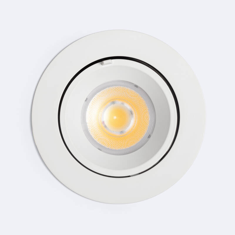 Downlight LED circular de 30 W, orientável a 36°, chip OSRAM, CCT, 120 lm/W, LIFUD, diâmetro de corte de 140 mm