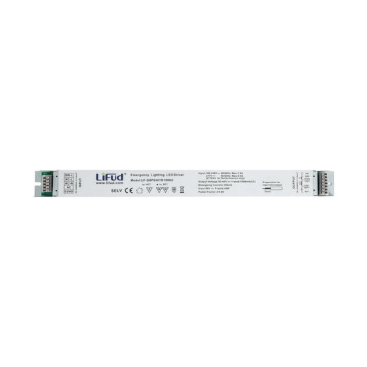 Driver de Emergência LIFUD 100-277V No Flicker Saída 30-40V 1000mA 40W LF-GSP040YD