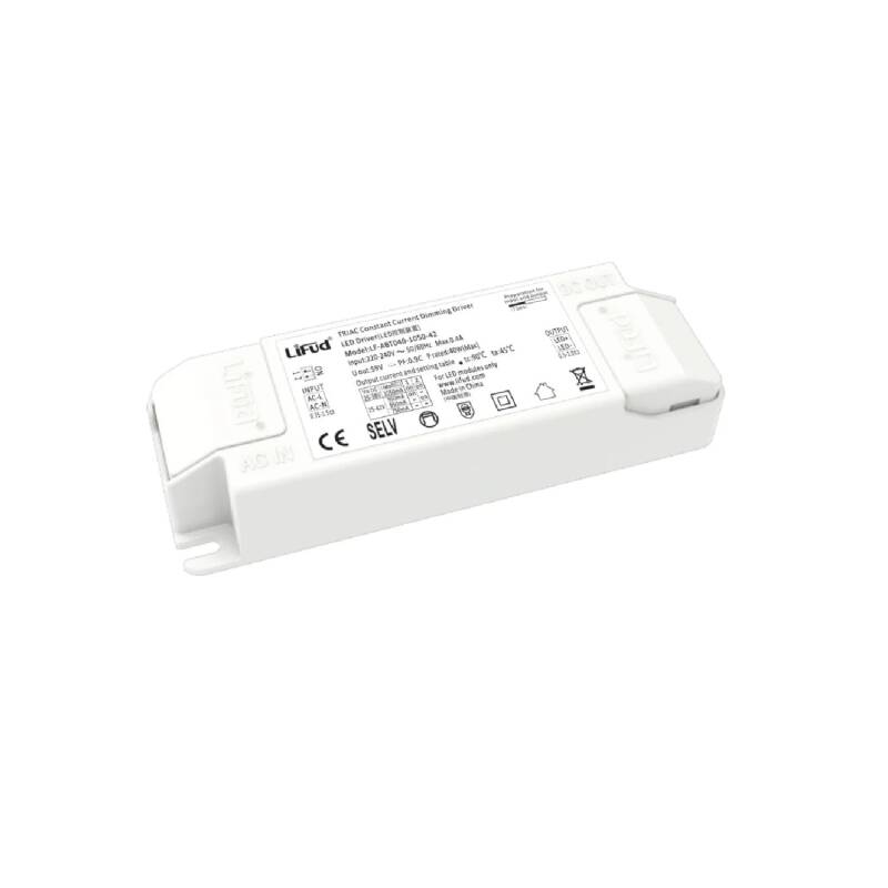 Driver LIFUD Regulável TRIAC Saída 25-42V DC 750-1050mA 40W ABTXXX