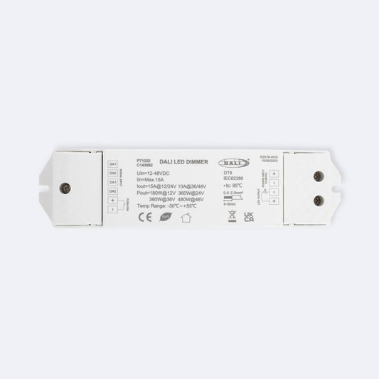 Regulador DALI DT6 1 Canal 12-24V com Push-Dim SKYDANCE DA1 para Fita LED