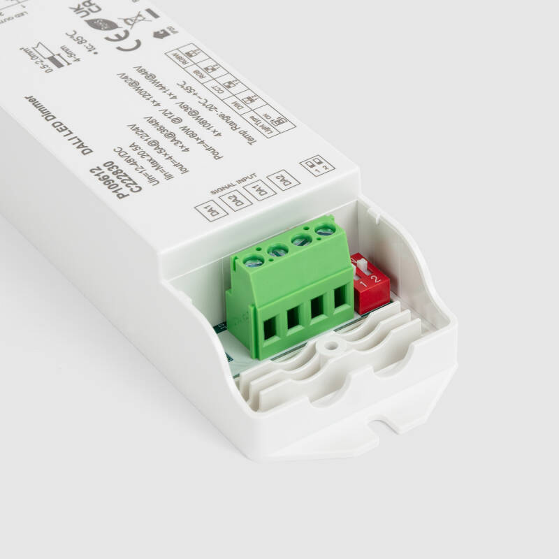 Regulador DALI DT6/DT8 4 Canais 12-24-48V SKYDANCE DA4-M para Fita LED
