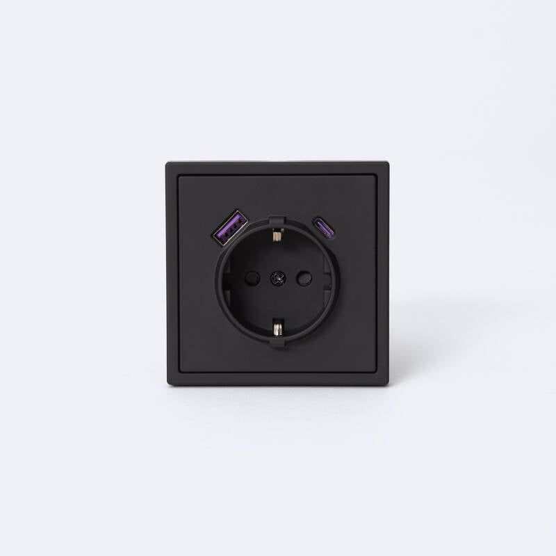 Tomada Schuko Tipo F com USB Luxe 990