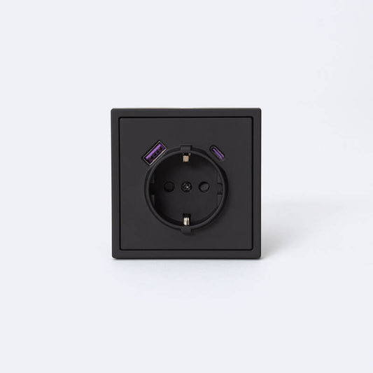 Tomada Schuko Tipo F com USB Luxe 990