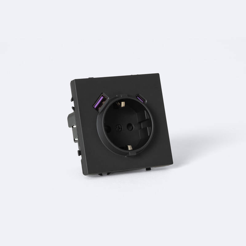Tomada Schuko Tipo F com USB Luxe 990