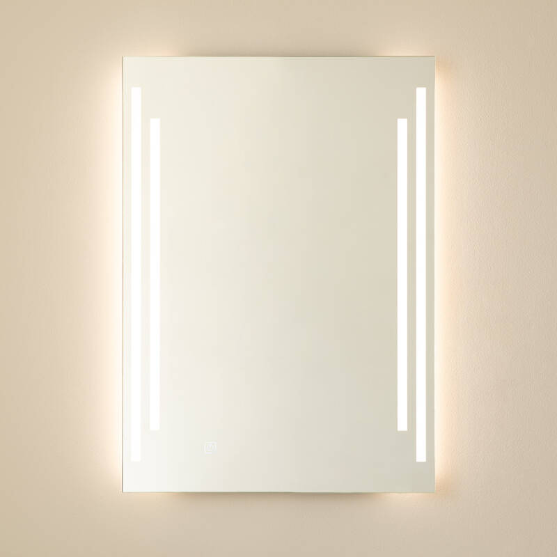 Espelho Casa de Banho com Luz LED e Anti-embaçante 70x50 cm Taif