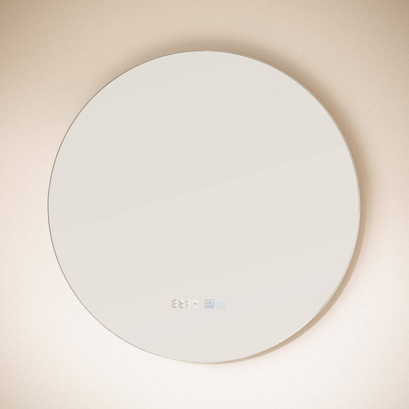 Espelho Casa de Banho com Luz LED e Anti-embaçante Ø60 cm Big Volpe