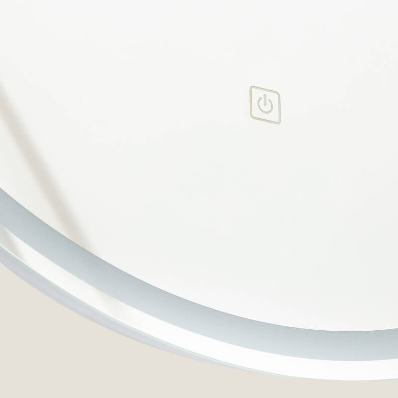 Espelho Casa de Banho com Luz LED e Anti-embaçante Ø60 cm Jizan