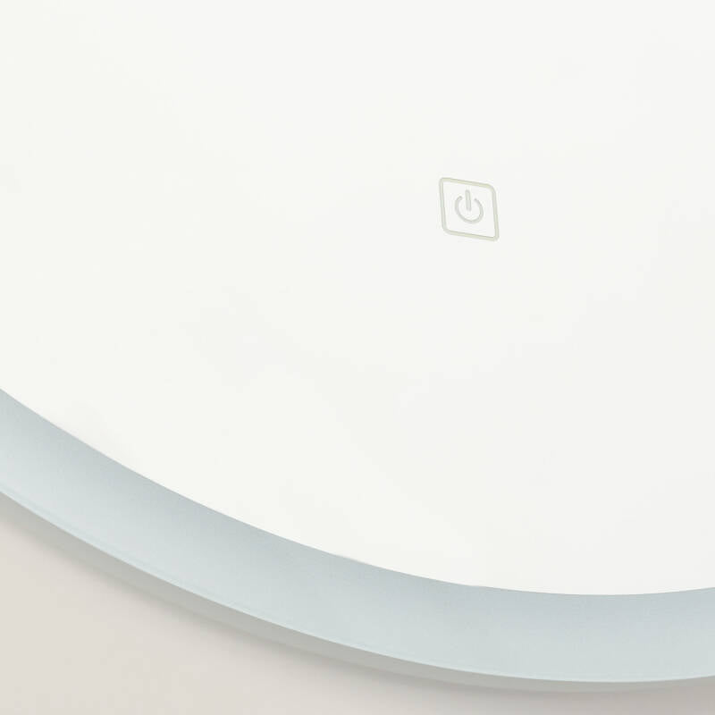 Espelho Casa de Banho com Luz LED e Anti-embaçante Ø60 cm Minna