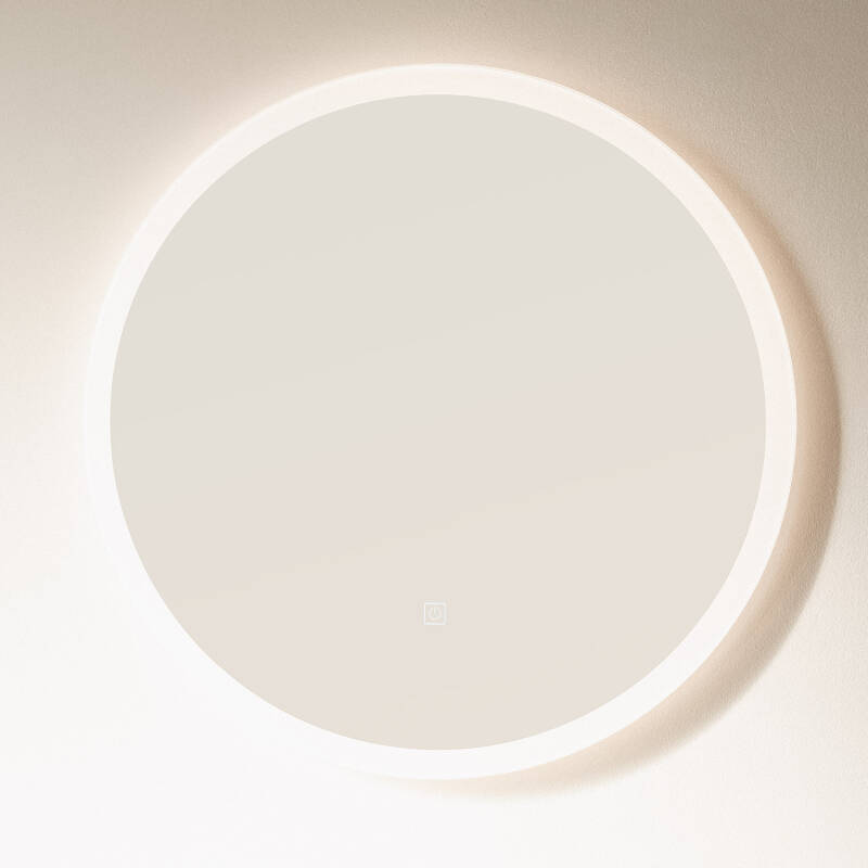 Espelho Casa de Banho com Luz LED e Anti-embaçante Ø60 cm Minna