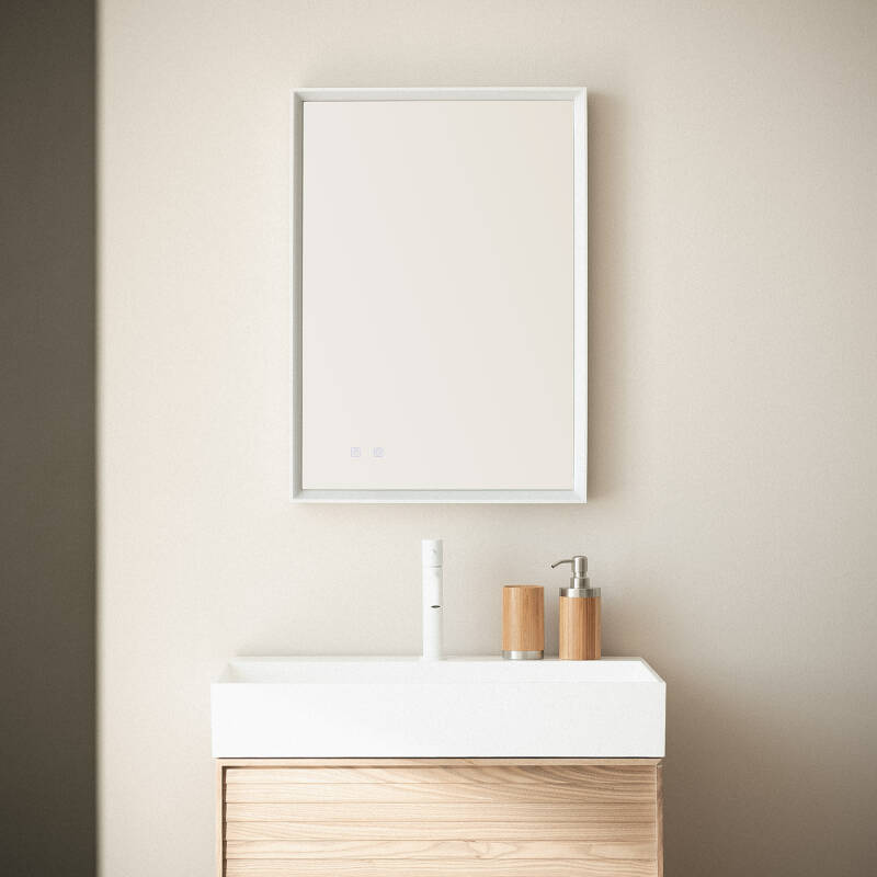 Espelho Casa de Banho com Luz LED e Anti-embaciamento 70x50 cm Maia