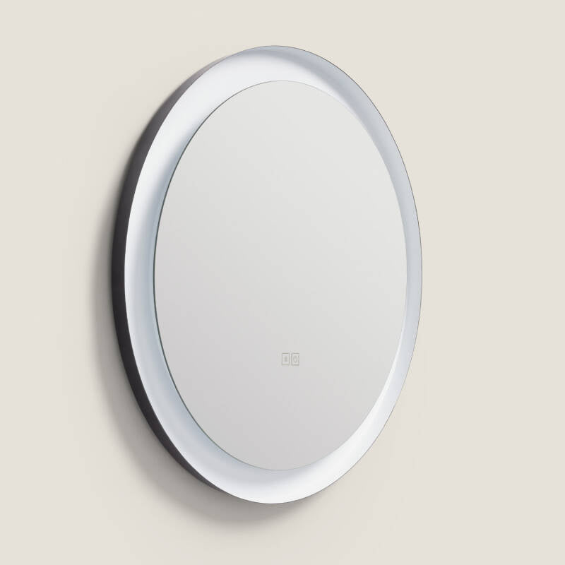 Espelho Casa de Banho com Luz LED e Anti-embaciamento Ø60 cm Nahia
