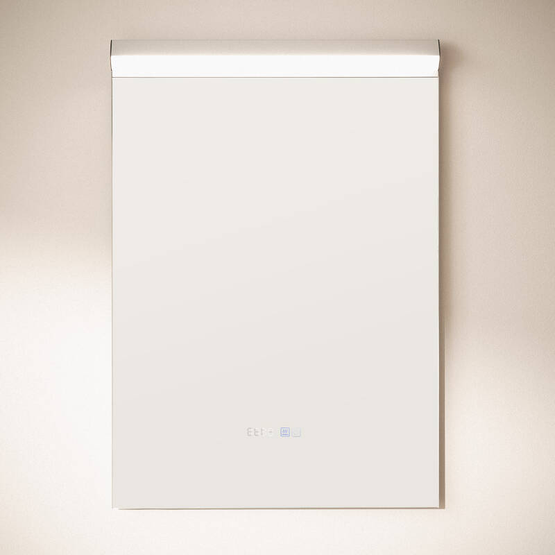 Espelho Casas de Banho com Luz LED e Anti-embaçante 85x60 cm Jannada