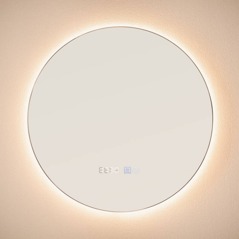 Espelho Casas de Banho com Luz LED e Anti-embaçante Ø45 cm Volpe