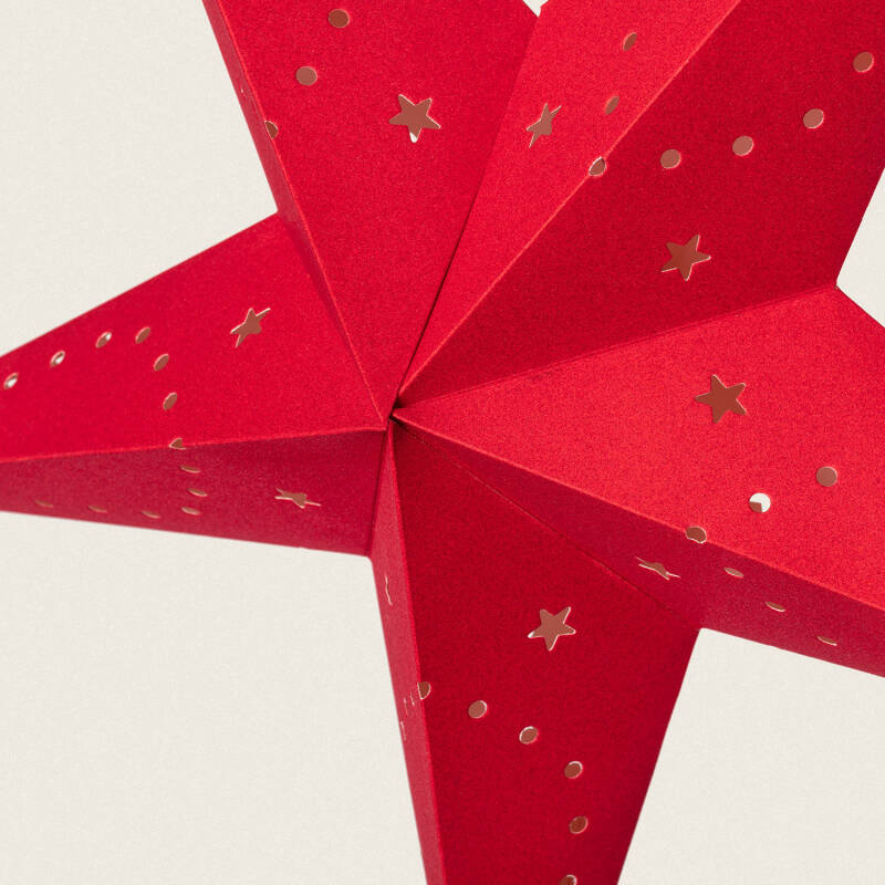 Estrela Papel LED com Bateria 60 cm Wensha