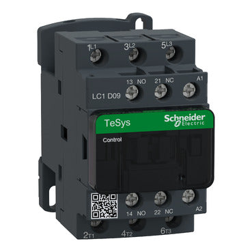 Contactor TeSys D - 3P(3 NA) - AC-3 - <= 440 V 9 A - 24 V CA bobina #LC1D09B7