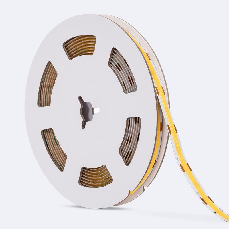 Fita LED 12V COB 320 LED/m 5m 10W/m 1000lm/m Largura 8mm Corte 2.5cm IP20 CRI90