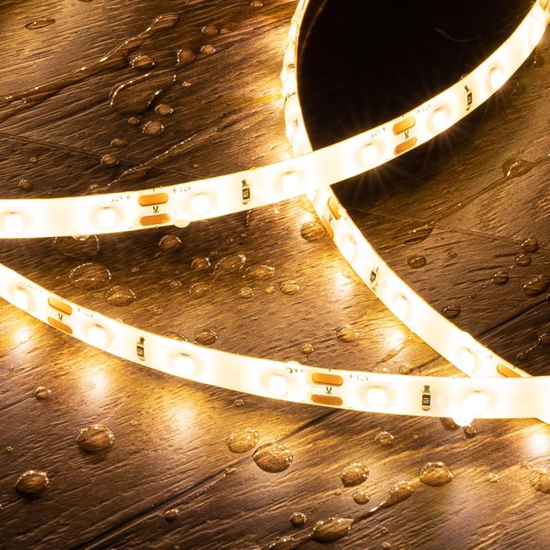 Fita LED 12V SMD 60 LED/m 5m 5W/m 400lm/m Largura 8mm Corte 5cm IP65