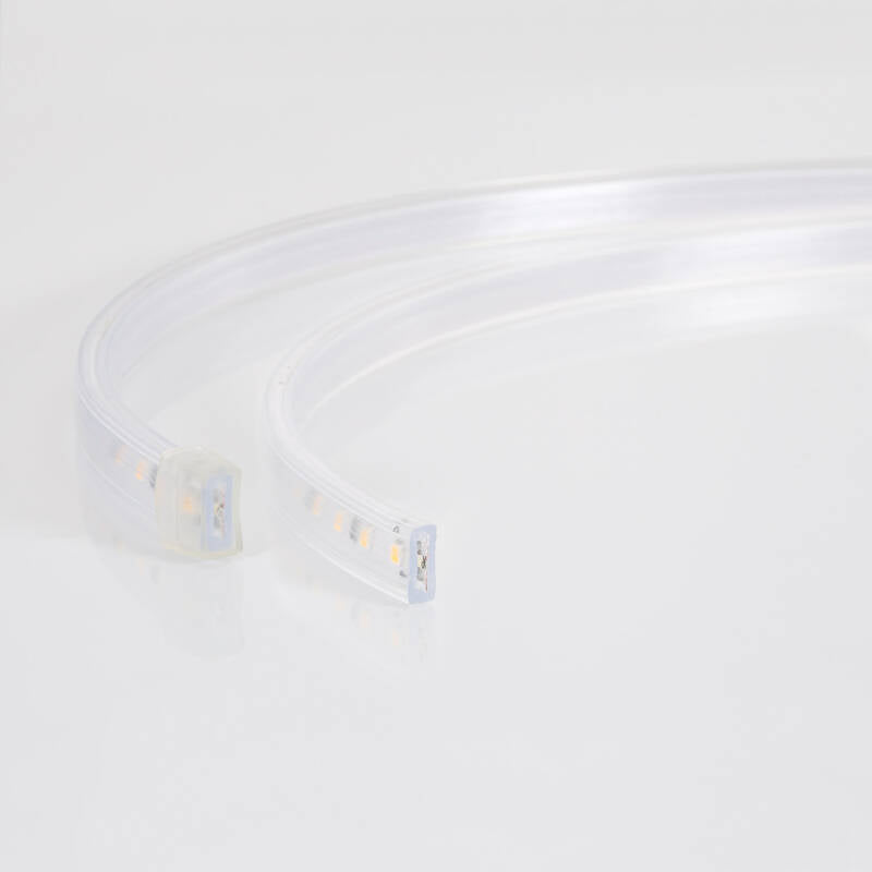 Fita LED 220V 60 LED/m 4 Metros Branco Neutro 10W/m 840lm/m Largura 14mm Corte 100cm IP65