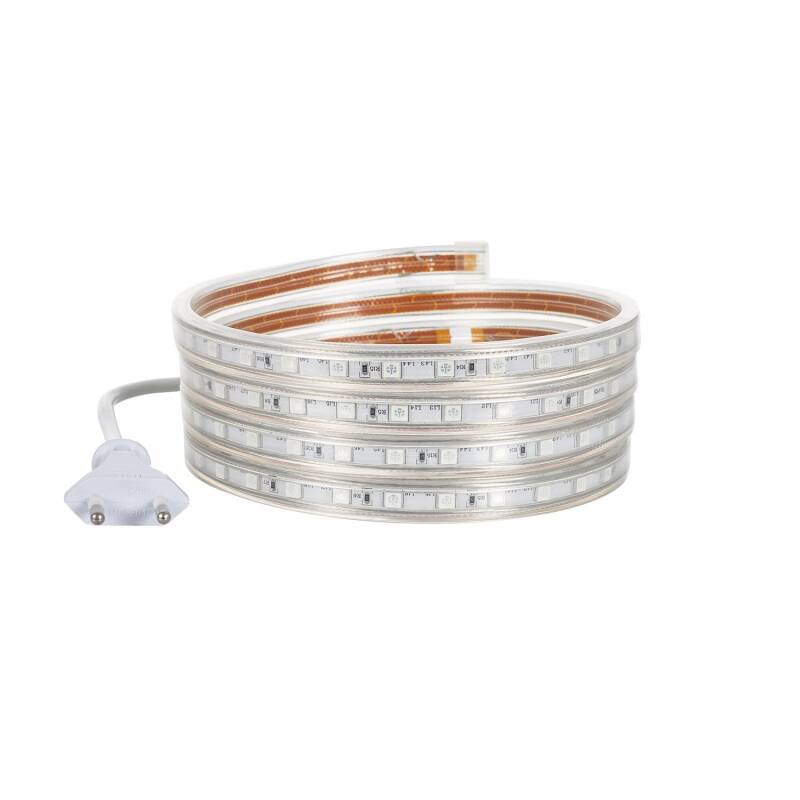 Fita LED 220V AC 60 LED/m Rosa IP65 à Medida Largura 14mm Corte cada 100cm