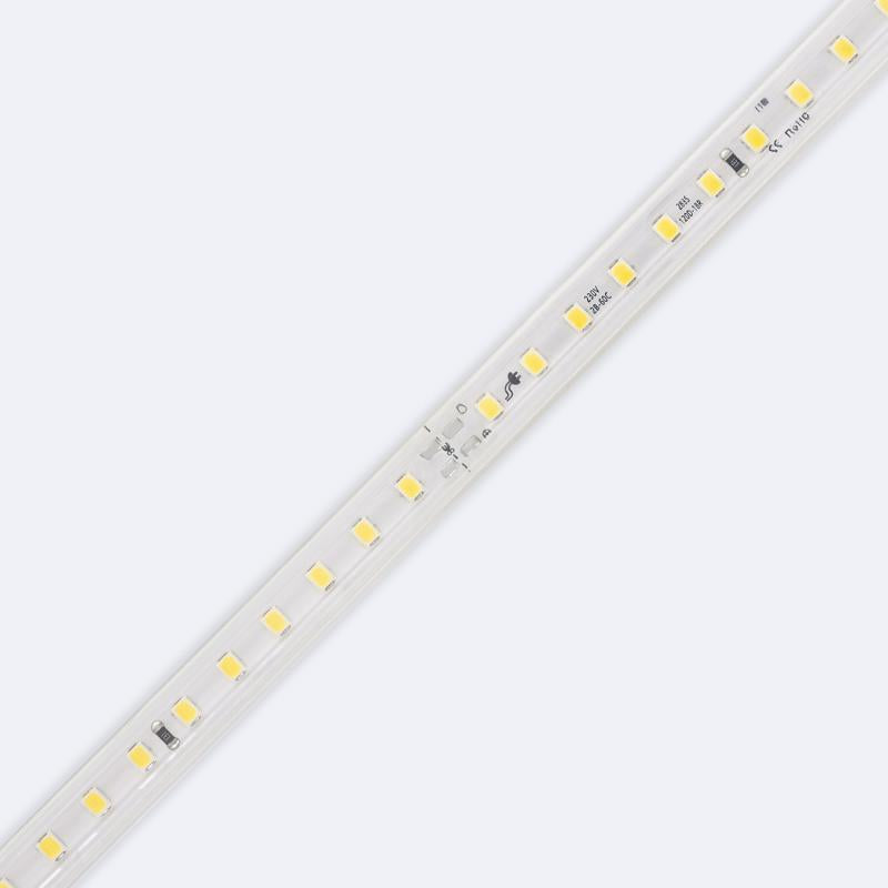 Fita LED Regulável 220V SMD 120 LED/m Branco Neutro 8.5W/m 850lm/m Largura 12mm Corte 20cm IP65 à Medida
