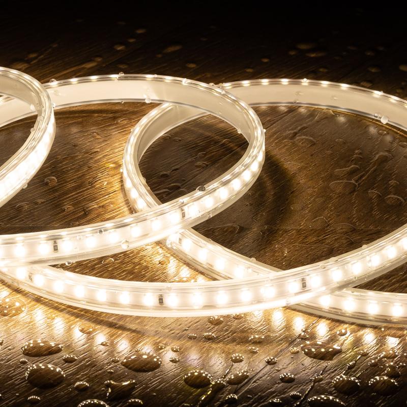 Fita LED Regulável 220V SMD 120 LED/m Branco Neutro 8.5W/m 850lm/m Largura 12mm Corte 20cm IP65 à Medida