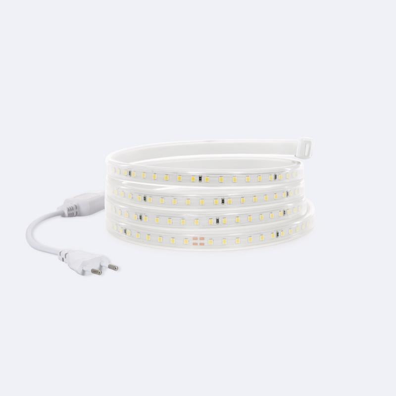 Fita LED Regulável 220V SMD 120 LED/m Branco Neutro 8.5W/m 850lm/m Largura 12mm Corte 20cm IP65 à Medida