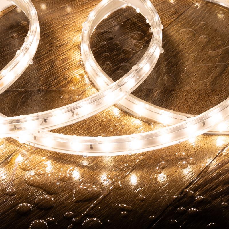 Fita LED Regulável 220V SMD 60 LED/m Branco Neutro 6W/m 600lm/m Largura 12mm Corte 20cm IP65 à Medida