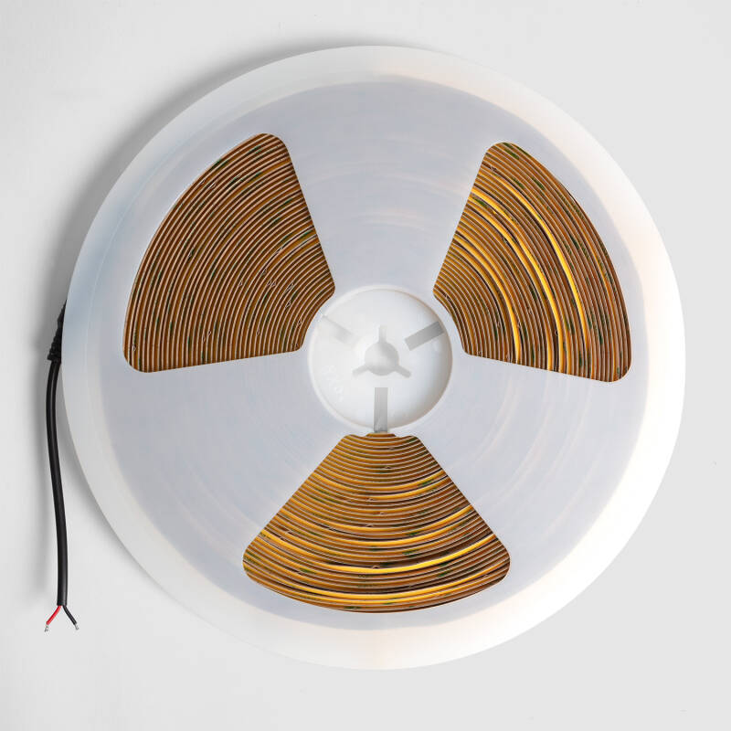 Fita LED 24 V COB, 384 LED/m, Bobina de 20 m, Longo Alcance, 10 W/m, 800 lm/m, Largura 1