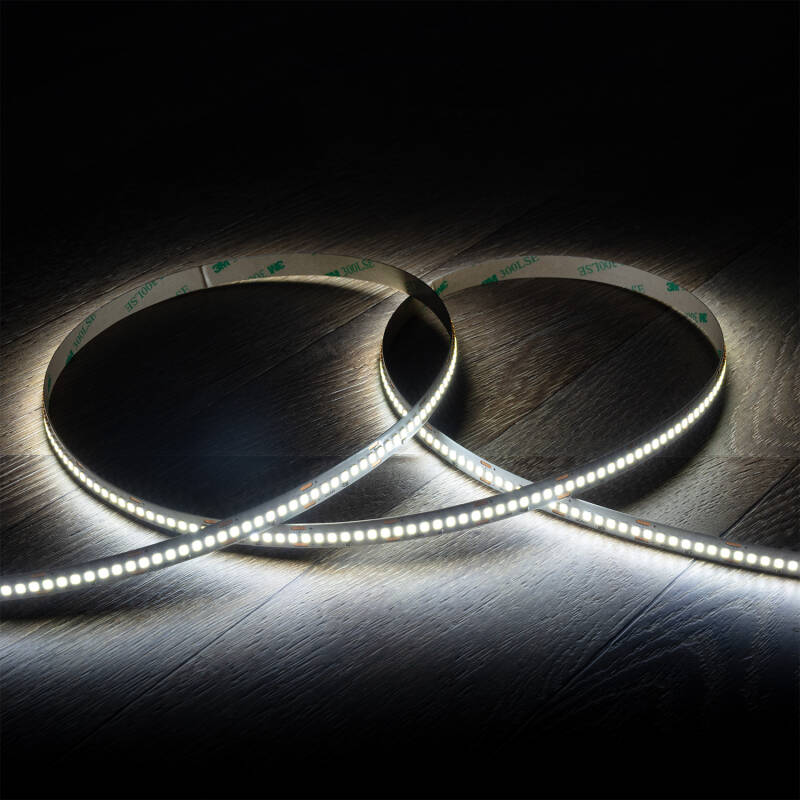 Fita LED 24 V SMD 238 LED/m Bobina de 10 m Longo alcance 14 W/m 1800 lm/m Largura 10 mm Corte a cada 3 cm IP20