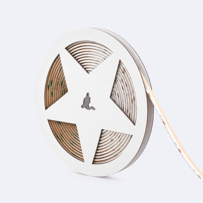 Fita LED 24V WCOB 256 LED/m 5m 10W/m 1100lm/m Largura 8mm Corte 3.2cm IP20 CRI90
