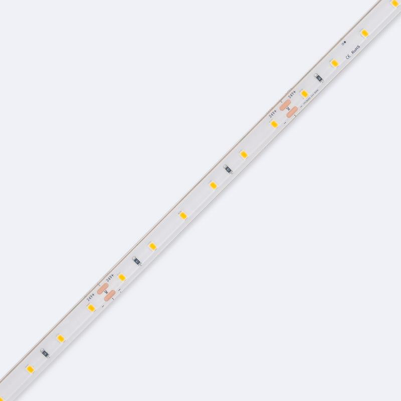 Fita LED 24V SMD 60 LED/m 5m 5W/m 500lm/m Largura 10mm Corte 10cm Submersível IP68 SILICONE FLEX
