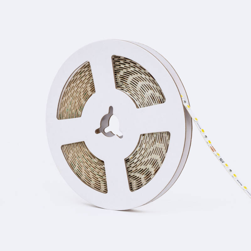 Fita LED 24V Dc SMD2835 120 LED/m 1000 lm/m 5m IP20 Largura 5 mm Super Estreita Corte 5 cm