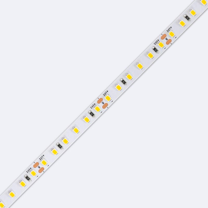 Fita LED 24V SMD 120 LED/m 5m 10W/m 1000lm/m Largura 8mm Corte 5cm IP20