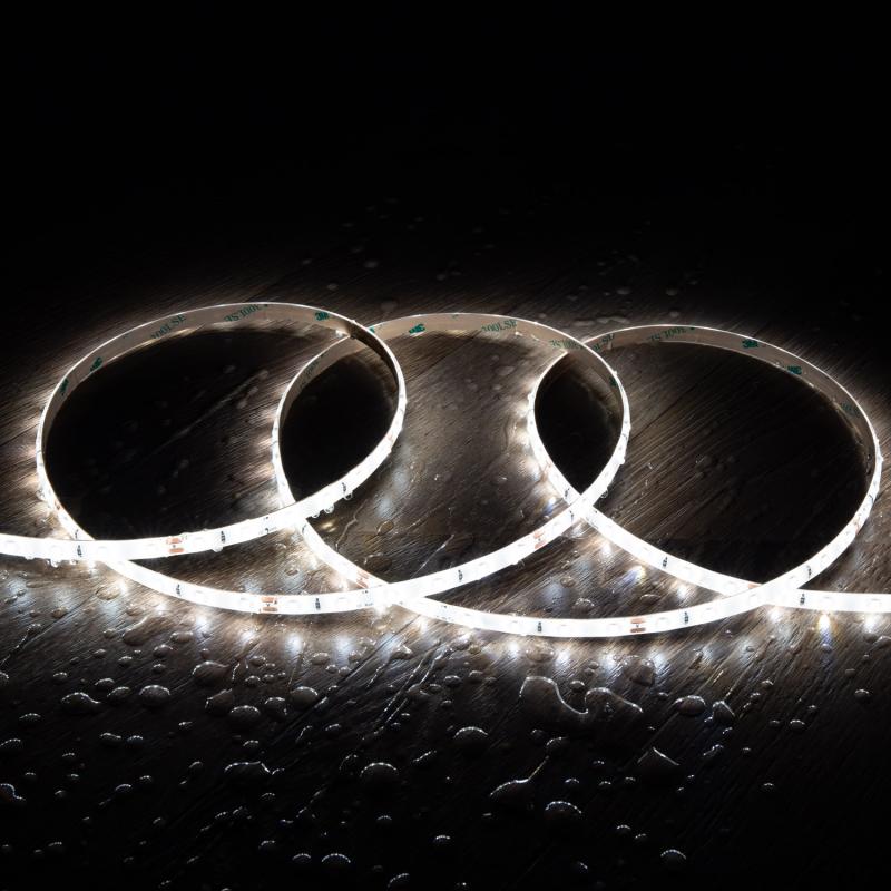 Fita LED 24V SMD 60 LED/m 5m 5W/m 400lm/m Largura 8mm Corte 10cm IP65