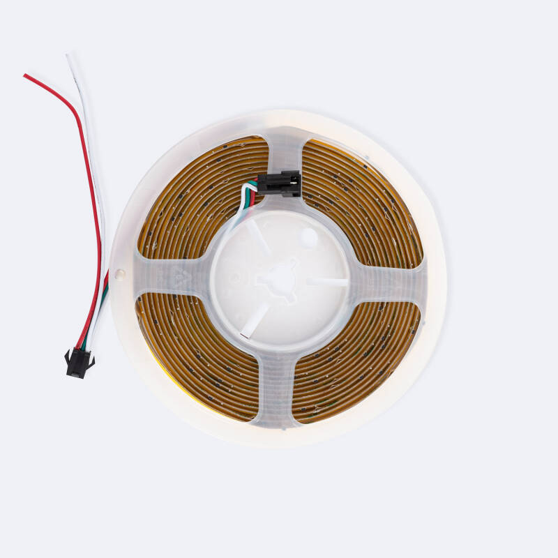 Fita LED Digital SPI 24V COB 360 LED/m 5m Largura 10mm Corte 8 cm IP20