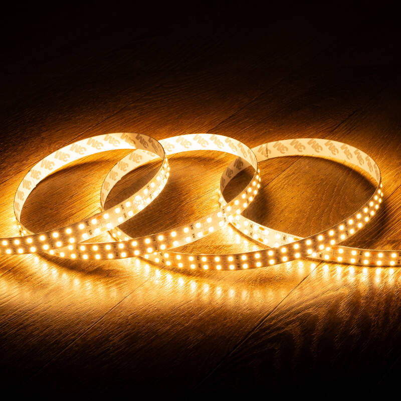 Fita LED 12V SMD 204 LED/m 5m 18W/m 1700lm/m Dupla Largura 16mm Corte a cada 3cm IP20