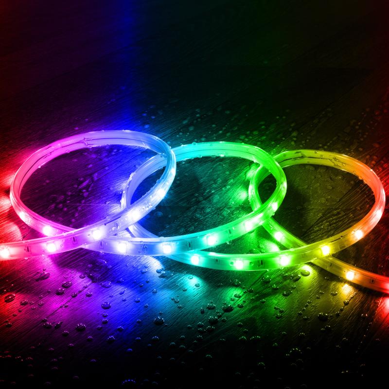 Fita LED Exterior Solar 24V DC SMD2835 60 LED/m 30m IP65 Largura 12 mm Corte 100 cm