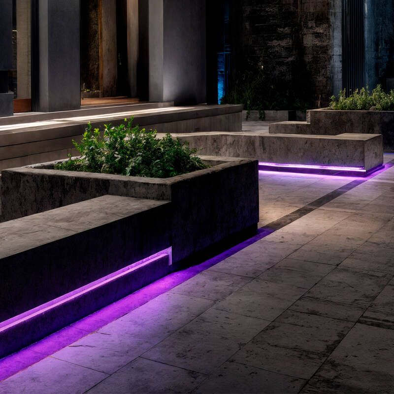 Fita LED Exterior Solar 24V DC SMD2835 60 LED/m 30m IP65 Largura 12 mm Corte 100 cm