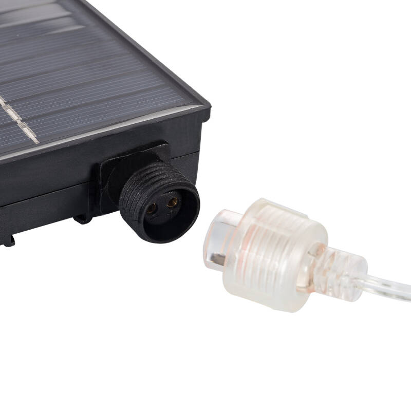 Fita LED Exterior Solar 3.7V DC 30LED/m 5m IP65 Largura 8mm Corte a cada 3cm