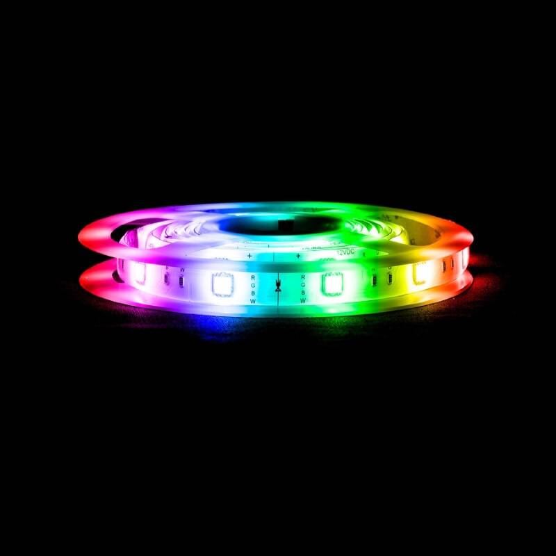 Fita LED RGB Controle por Smartphone Bluetooth 30 LED/m 2m Kit com Fonte de Alimentação