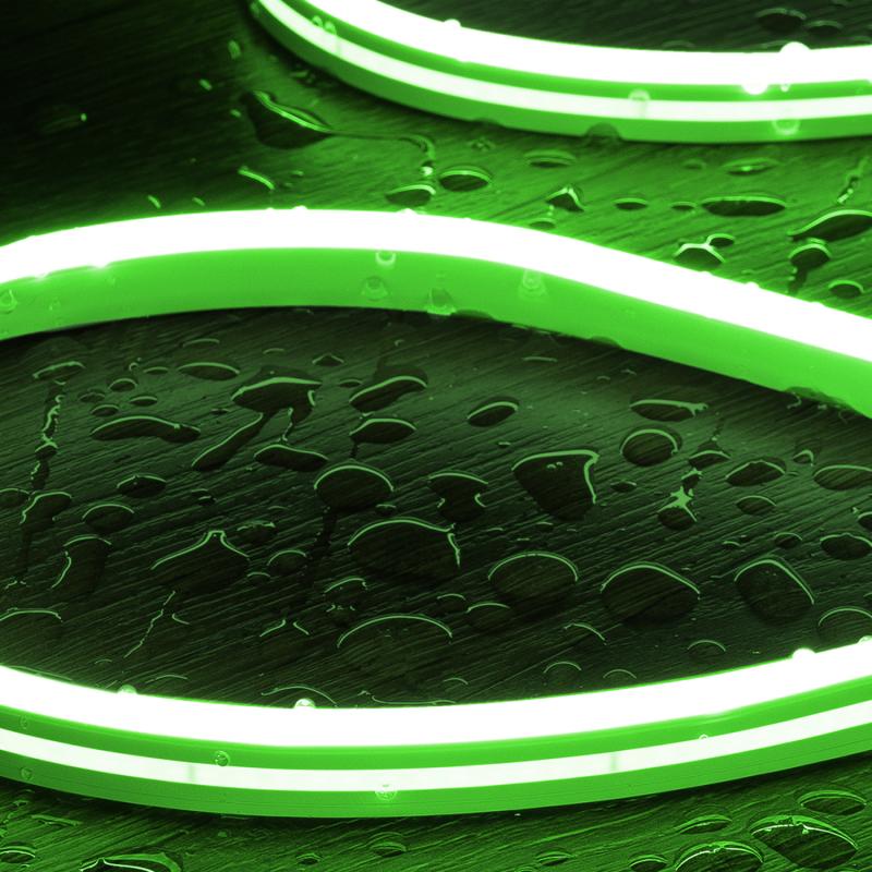 Fita LED Neon 48v Verde 8W/m Corte 5cm IP65 NFLEX6 à Medida