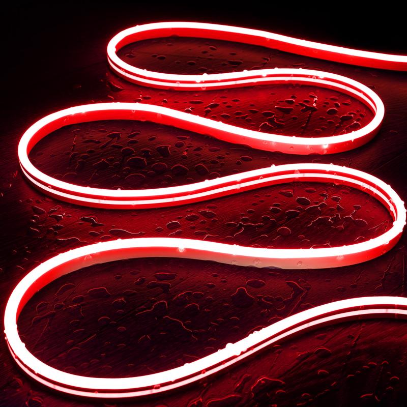 Fita LED Neon 48v Vermelho 8W/m Corte 5cm IP65 NFLEX6 à Medida
