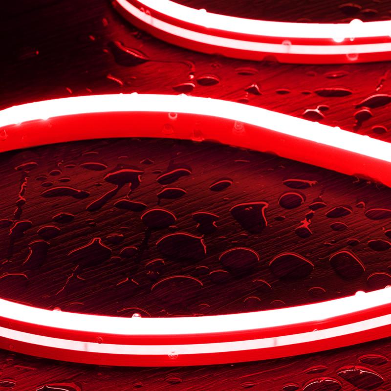 Fita LED Neon 48v Vermelho 8W/m Corte 5cm IP65 NFLEX6 à Medida
